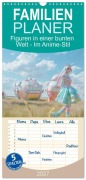 Cover-Bild zum Titel 'Familienplaner 2027 - Figuren in einer bunten Welt - Im Anime-Stil mit 5 Spalten (Wandkalender, 21 x 45 cm) CALVENDO' von 'Liselotte Brunner-Klaus'