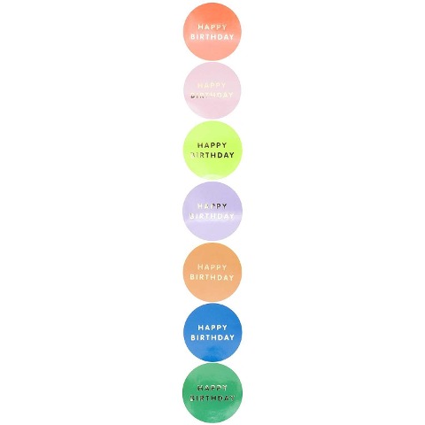 Sticker Happy Birthday, Kreise - 