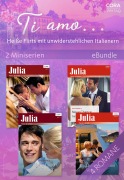 Cover-Bild zum Titel 'Ti amo... Heiße Flirts mit unwiderstehlichen Italienern (2 Miniserien)' von 'Anna Cleary, Heidi Rice, Kim Lawrence, Chantelle Shaw'