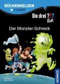 Cover-Bild zum Titel 'Die drei ??? Kids, Bücherhelden 2. Klasse, Der Monster-Schreck (drei Fragezeichen Kids)' von 'Boris Pfeiffer, Ulf Blanck'