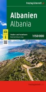 Cover-Bild zum Titel 'freytag & berndt Straßenkarte Albanien 1:150.000' von ''