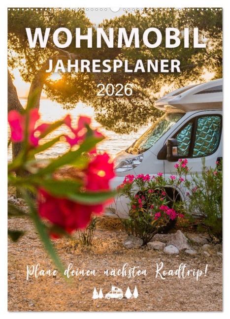 Wohnmobil Jahresplaner (Wandkalender 2026 DIN A2 hoch), CALVENDO Monatskalender - Mario Weigt