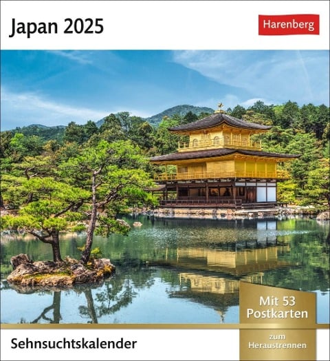 Japan Sehnsuchtskalender 2025 - Wochenkalender mit 53 Postkarten - 