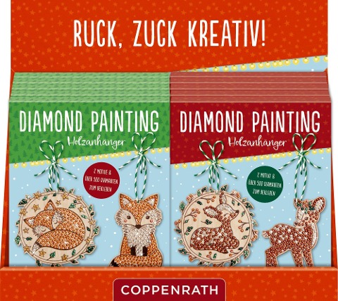 Diamond Painting Holzanhänger: Frohe Weihnachten - 