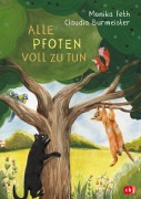 Cover-Bild zum Titel 'Alle Pfoten voll zu tun' von 'Monika Feth'