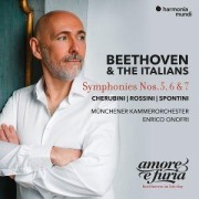 Cover-Bild zum Titel 'Beethoven & The Italians: Symphonies Nos. 5,6 & 7' von 'Enrico Onofri Munich Chamber Orchestra'