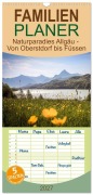 Cover-Bild zum Titel 'Familienplaner 2027 - Naturparadies Allgäu - Von Oberstdorf bis Füssen mit 5 Spalten (Wandkalender, 21 x 45 cm) CALVENDO' von 'Florian Krauss'