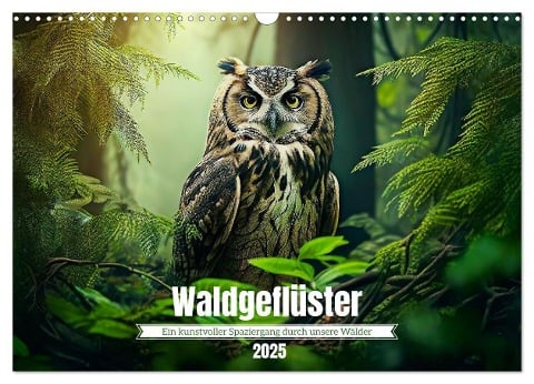 Waldgeflüster - ein kunstvoller Spaziergang durch unsere Wälder (Wandkalender 2025 DIN A3 quer), CALVENDO Monatskalender - Klaus Vartzbed