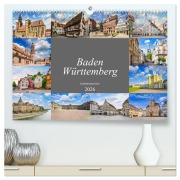 Cover-Bild zum Titel 'Baden-Württemberg Stadtansichten (hochwertiger Premium Wandkalender 2026 DIN A2 quer), Kunstdruck in Hochglanz' von 'Dirk Meutzner'