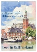Cover-Bild zum Titel 'Hafen und Altstadt - Leer in Ostfriesland (Wandkalender 2027 DIN A2 hoch), CALVENDO Monatskalender' von 'Claudia Kleemann'