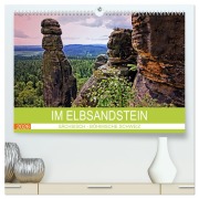 Cover-Bild zum Titel 'Im Elbsandstein - Sächsisch-böhmische Schweiz (hochwertiger Premium Wandkalender 2026 DIN A2 quer), Kunstdruck in Hochglanz' von 'Holger Felix'