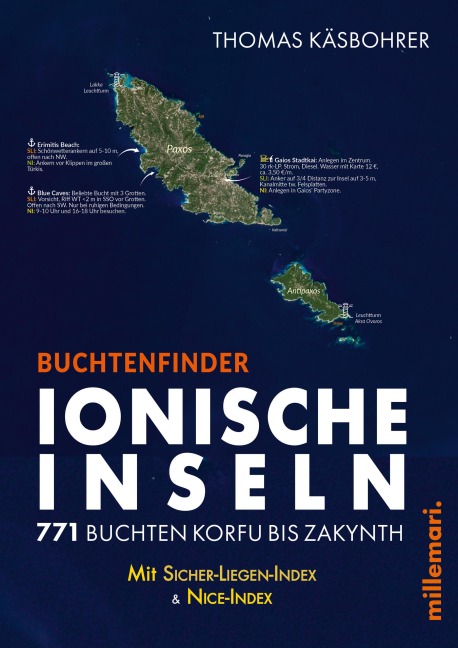 Buchtenfinder Ionische Inseln 2026. Apple iBook - Thomas Käsbohrer