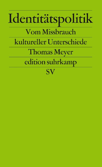 Identitätspolitik - Thomas Meyer