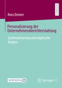 Cover-Bild zum Titel 'Personalisierung der Unternehmensberichterstattung' von 'Nora Denner'
