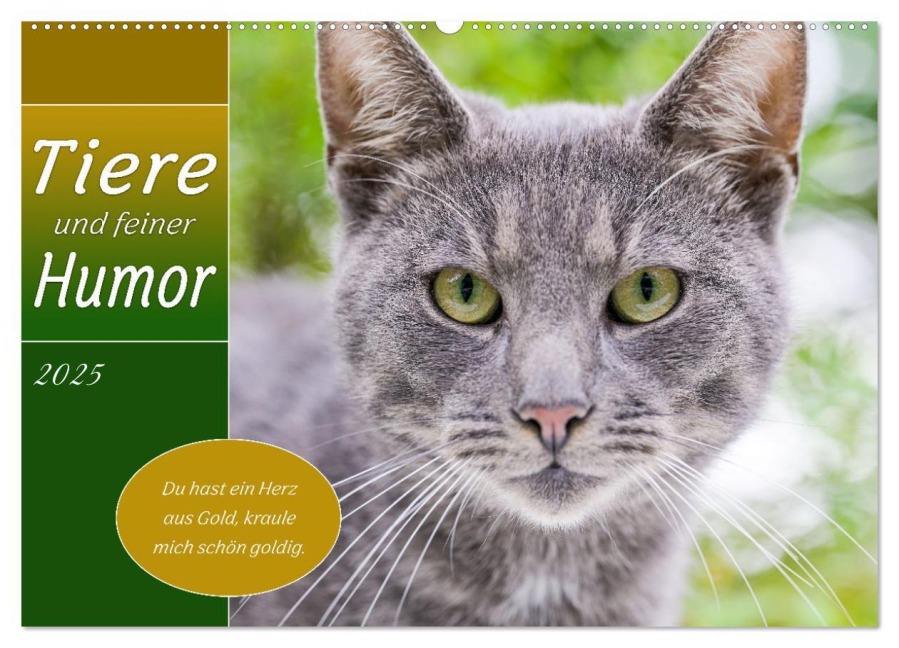 Tiere und feiner Humor (Wandkalender 2025 DIN A2 quer), CALVENDO Monatskalender - Rainer Plett