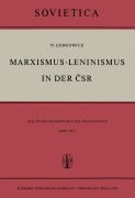 Cover-Bild zum Titel 'Marxismus-Leninismus in der ¿SR' von 'Nikolaus Lobkowicz'