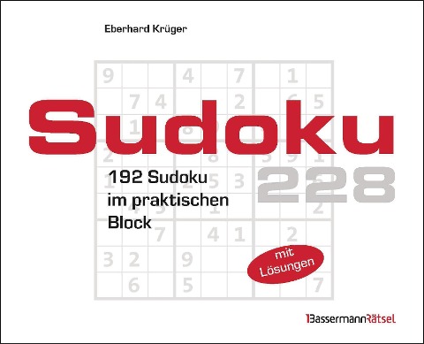 Sudokublock 228 (5 Exemplare à 2,99 EUR) - Eberhard Krüger