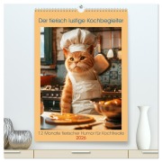 Cover-Bild zum Titel 'Der tierisch lustige Kochbegleiter (hochwertiger Premium Wandkalender 2026 DIN A2 hoch), Kunstdruck in Hochglanz' von 'Peter Rübsamen'
