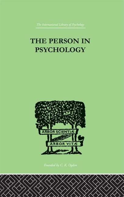 The Person In Psychology - Paul Lafitte
