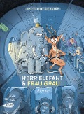 Cover-Bild zum Titel 'Herr Elefant und Frau Grau: Abflug' von 'Martin Baltscheit'