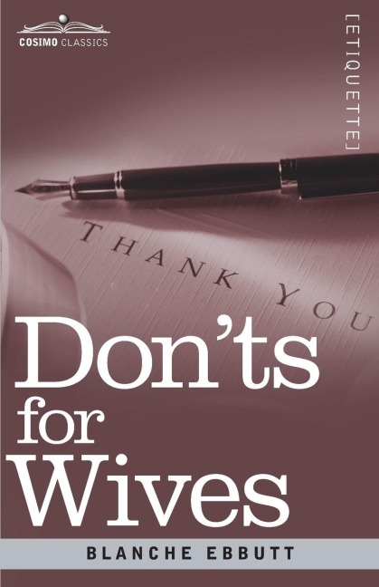 Don'ts for Wives - Blanche Ebbutt