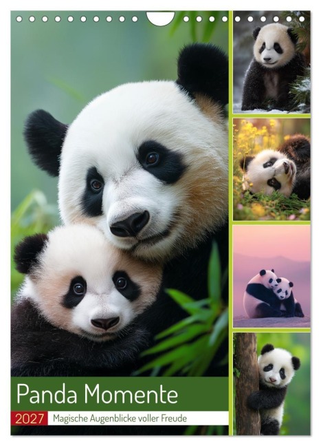 Panda Momente (Wandkalender 2027 DIN A4 hoch), CALVENDO Monatskalender - Steffen Gierok-Latniak