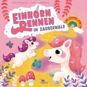 Cover-Bild zum Titel 'Einhornrennen im Zauberwald' von 'Corinna Faust-Christmann, Fabian Zimmermann, Florian Faust'