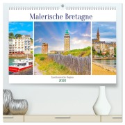 Cover-Bild zum Titel 'Malerische Bretagne - facettenreiche Region (hochwertiger Premium Wandkalender 2026 DIN A2 quer), Kunstdruck in Hochglanz' von 'Nina Schwarze'