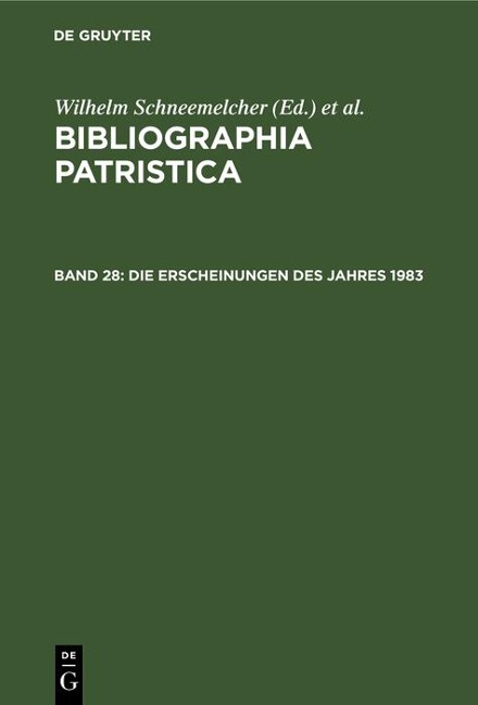 Die Erscheinungen des Jahres 1983 - 