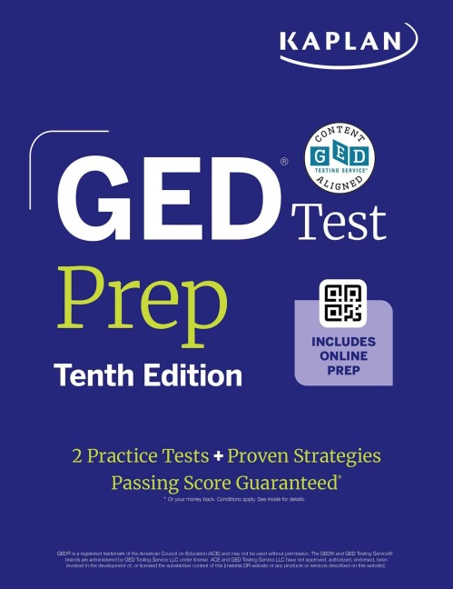 GED Test Prep, Tenth Edition (2026): Includes a Diagnostic Pretest, 2 Full Length Practice Tests, 1000+ Practice Questions, and 40+ Online Videos - Caren Van Slyke