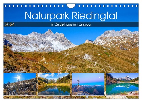 Naturpark Riedingtal (Wandkalender 2024 DIN A4 quer), CALVENDO Monatskalender - Christa Kramer