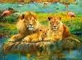 Löwen in der Savanne - 