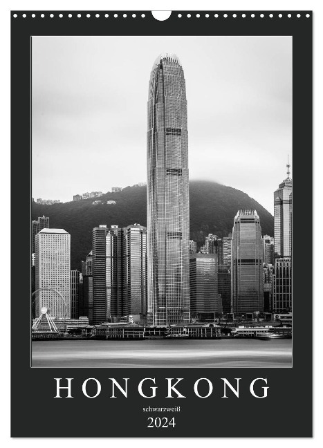 Hongkong schwarzweiß (Wandkalender 2024 DIN A3 hoch), CALVENDO Monatskalender - Sebastian Rost