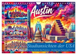 Cover-Bild zum Titel 'Stadtansichten der USA in Tusche (Wandkalender 2026 DIN A4 quer), CALVENDO Monatskalender' von 'Marco Warstat'