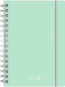 BRUNNEN Schülerkalender (2025/2026) "Plain Mint", 1 Seite = 1 Tag, A5, 352 Seiten, PP-Umschlag, mint - 