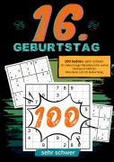 Cover-Bild zum Titel '16. Geburtstag- Sudoku Geschenkbuch' von 'Geburtstage mit Sudoku'