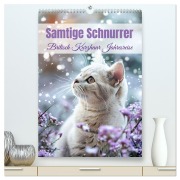 Cover-Bild zum Titel 'Samtige Schnurrer (hochwertiger Premium Wandkalender 2026 DIN A2 hoch), Kunstdruck in Hochglanz' von 'Ally Bee'