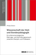Cover-Bild zum Titel 'Wissenschaft der Heil- und Sonderpädagogik' von 'Philipp Seitzer'