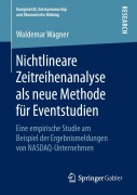 Cover-Bild zum Titel 'Nichtlineare Zeitreihenanalyse als neue Methode für Eventstudien' von 'Waldemar Wagner'