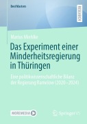 Cover-Bild zum Titel 'Das Experiment einer Minderheitsregierung in Thüringen' von 'Marius Miehlke'