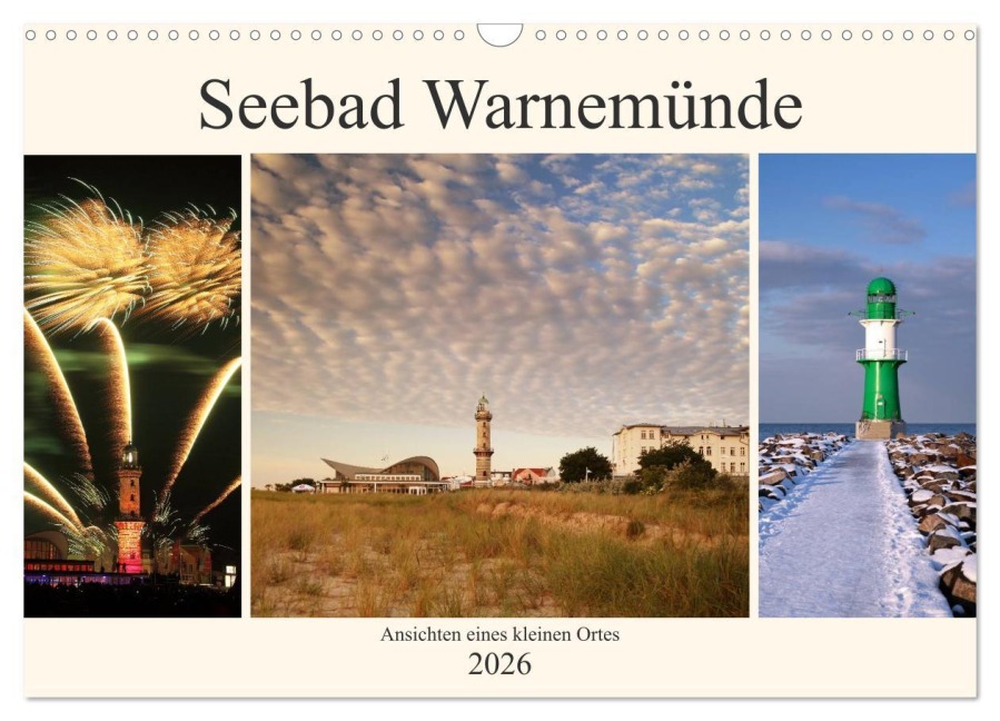 Seebad Warnemünde (Wandkalender 2026 DIN A3 quer), CALVENDO Monatskalender - Thomas Deter