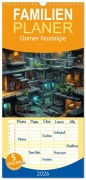 Cover-Bild zum Titel 'Familienplaner 2026 - Gamer Nostalgie mit 5 Spalten (Wandkalender, 21 x 45 cm) CALVENDO' von 'Kerstin Waurick'