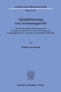 Cover-Bild zum Titel 'Quantifizierung von Verfassungsrecht.' von 'Hanka von Aswege'