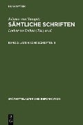 Cover-Bild zum Titel 'Lateinische Schriften II' von 'Johann von Staupitz'
