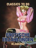 Cover-Bild zum Titel 'Erotische Erzählungen' von 'Klabund'