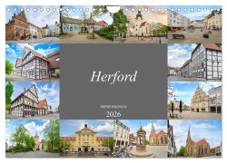Cover-Bild zum Titel 'Herford Impressionen (Wandkalender 2026 DIN A4 quer), CALVENDO Monatskalender' von 'Dirk Meutzner'