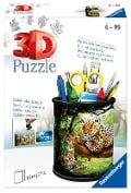 Ravensburger 3D Puzzle 11263 - Utensilo Raubkatzen - 54 Teile - Stiftehalter für Tier-Fans ab 6 Jahren, Schreibtisch-Organizer für Kinder - 