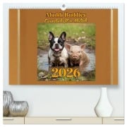 Cover-Bild zum Titel 'Muddi Buddies - Freundschaft im Matsch (hochwertiger Premium Wandkalender 2026 DIN A2 quer), Kunstdruck in Hochglanz' von ''
