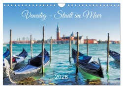 Cover-Bild zum Titel 'Venedig - Stadt im Meer (Wandkalender 2026 DIN A4 quer), CALVENDO Monatskalender' von 'Klaus Kolfenbach'