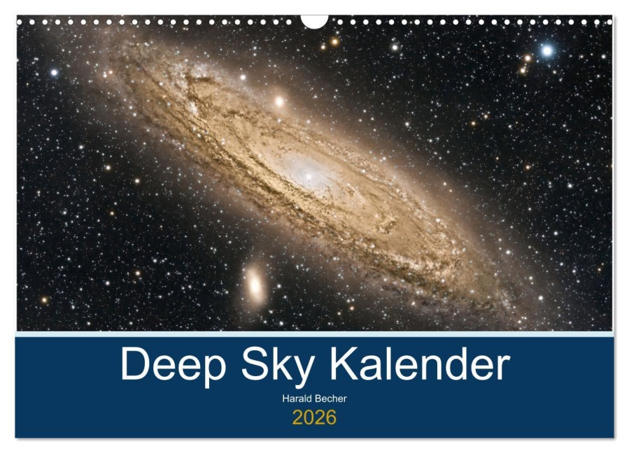 Deep Sky Kalender (Wandkalender 2026 DIN A3 quer), CALVENDO Monatskalender - Harald Becher